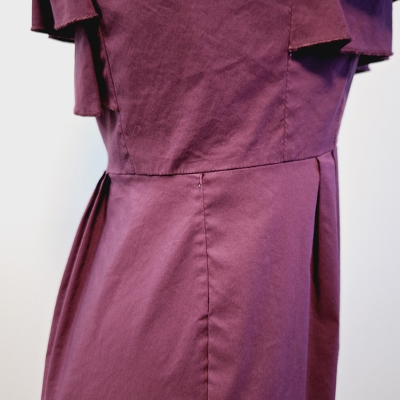 🅱️🅾️G🅾️ BCBG purple ruffles sleeveless dress - Picture 10 of 10